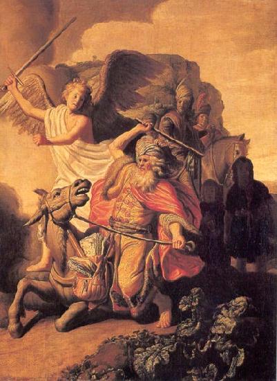 REMBRANDT Harmenszoon van Rijn Balaam and his Ass oil painting picture